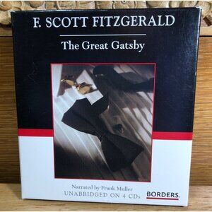 The Great Gatsby Unabridged Audiobook 4 CDs F Scott Fitzgerald Frank Muller